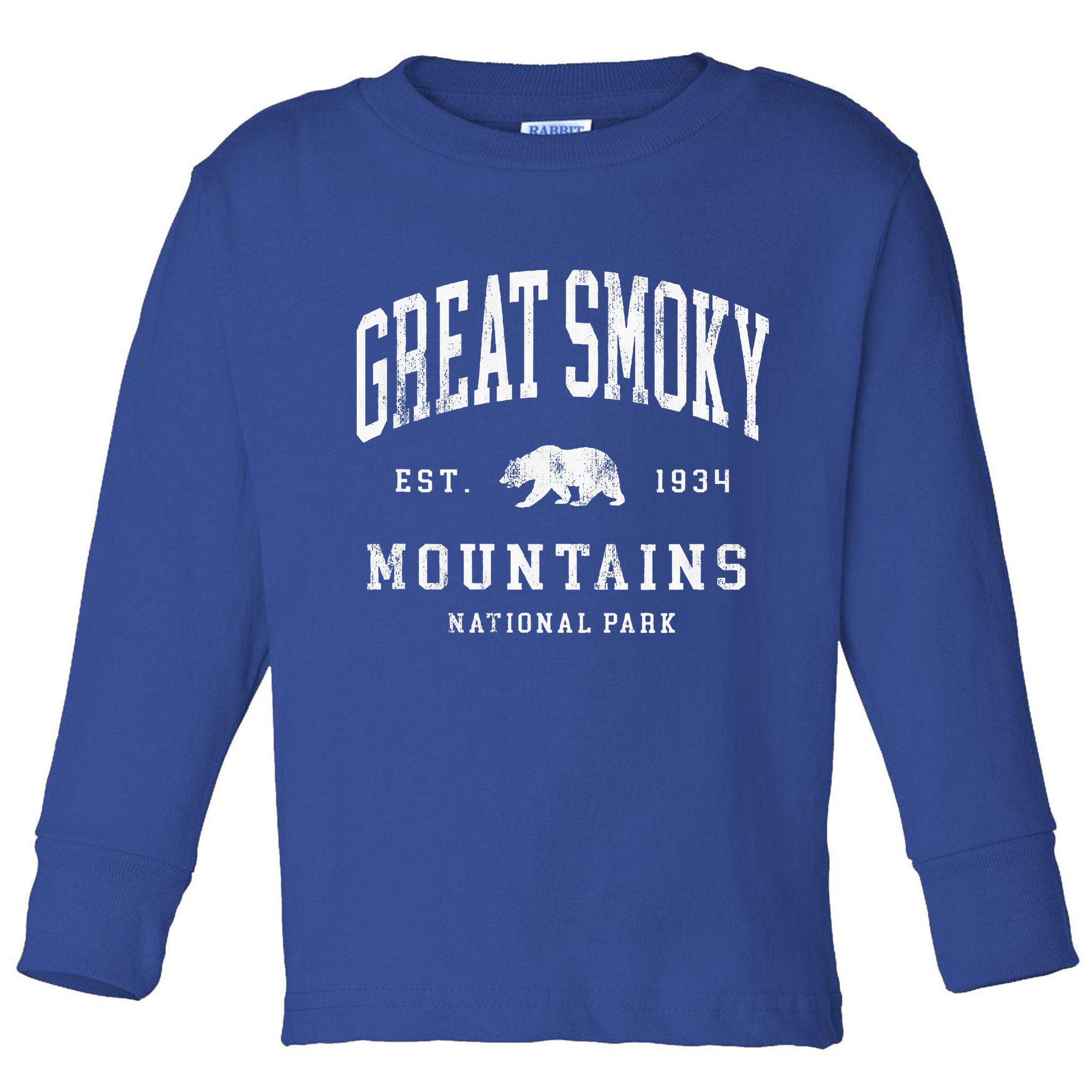 Retro Great Smoky Mountains National Park Toddler Long Sleeve Shirt