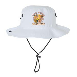 Retro Groovy Sunshine 100 Days Brighter Gift Legacy Cool Fit Booney Bucket Hat