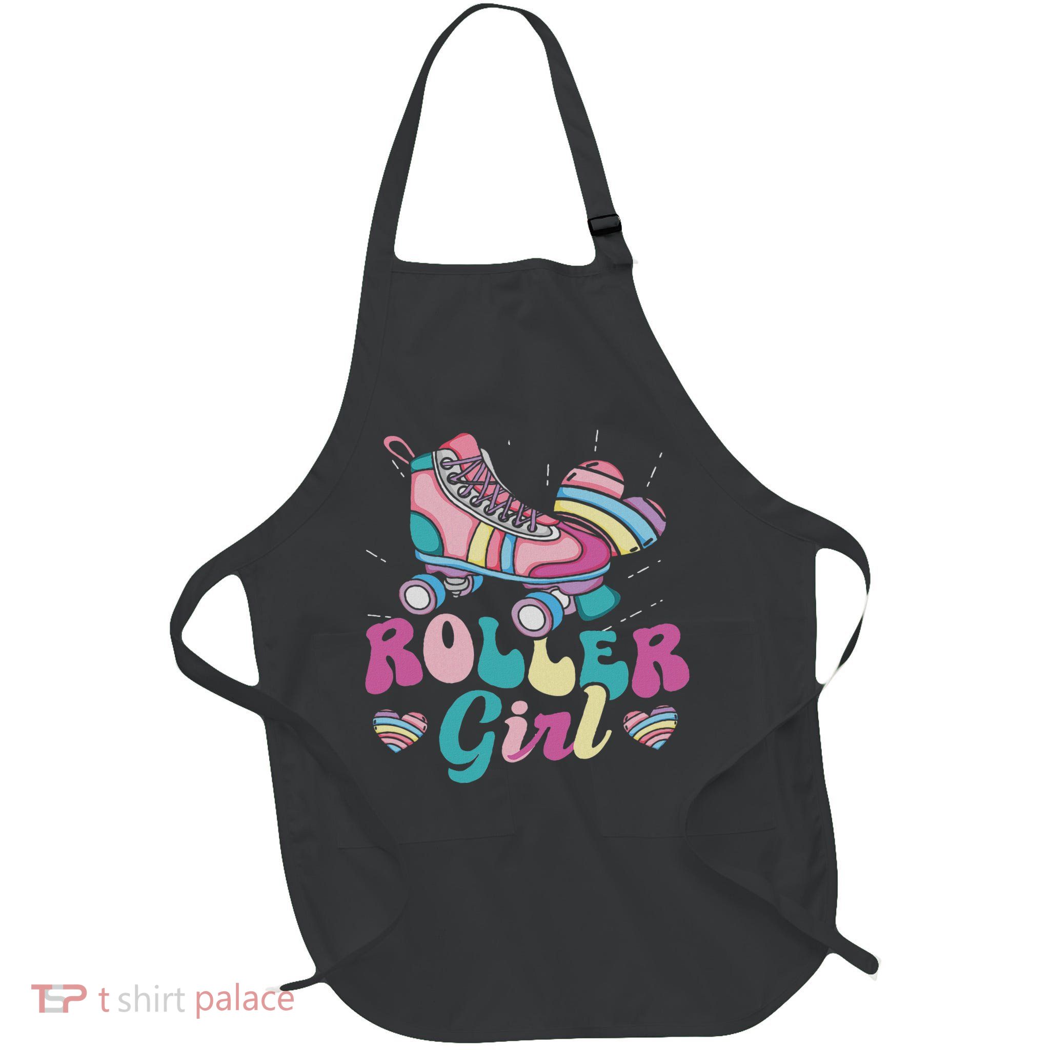 Roller Girl Skater Skating Retro Vintage 70s 80s 90s Skates Apron