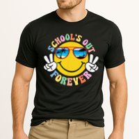 Retro Groovy School's Out Forever Retired Teacher Retirement Cooling Performance Crew T-Shirt