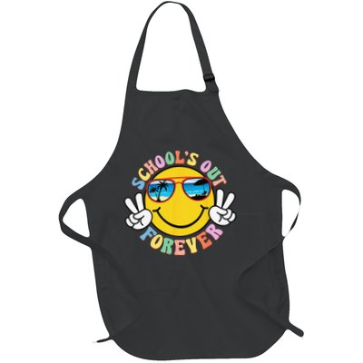 Retro Groovy School's Out Forever Retired Teacher Retirement Apron