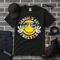Retro Groovy School's Out Forever Retired Teacher Retirement Tall T-Shirt