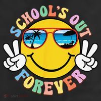 Retro Groovy School's Out Forever Retired Teacher Retirement 11oz C Handle Ceramic Mug