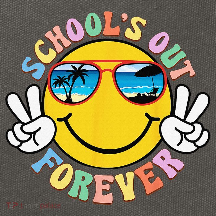 Retro Groovy School's Out Forever Retired Teacher Retirement Cotton Canvas Backpack