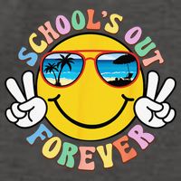 Retro Groovy School's Out Forever Retired Teacher Retirement Vector Backpack