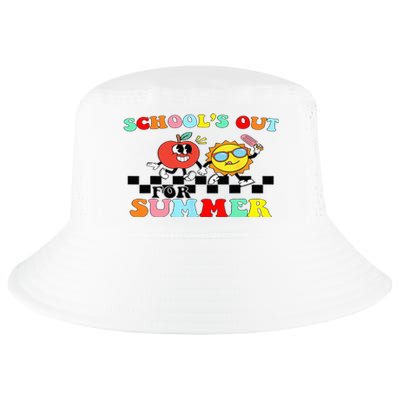 Retro Groovy School's Out For Summer Graduation Teacher Cool Comfort Performance Bucket Hat