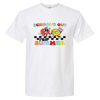 Retro Groovy School's Out For Summer Graduation Teacher Garment-Dyed Heavyweight T-Shirt