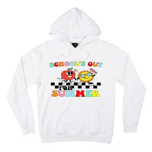 Retro Groovy School's Out For Summer Graduation Teacher Hoodie