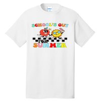 Retro Groovy School's Out For Summer Graduation Teacher Tall T-Shirt