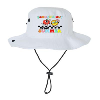 Retro Groovy School's Out For Summer Graduation Teacher Legacy Cool Fit Booney Bucket Hat