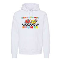 Retro Groovy School's Out For Summer Graduation Teacher Premium Hoodie