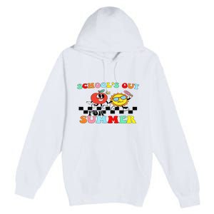 Retro Groovy School's Out For Summer Graduation Teacher Premium Pullover Hoodie