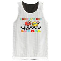 Retro Groovy School's Out For Summer Graduation Teacher Mesh Reversible Basketball Jersey Tank