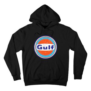 Retro Gas Station Gulf Motor Oil Car Bikes Garage Hoodie