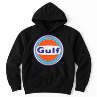 Retro Gas Station Gulf Motor Oil Car Bikes Garage Hoodie