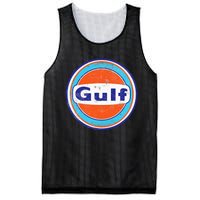 Retro Gas Station Gulf Motor Oil Car Bikes Garage Mesh Reversible Basketball Jersey Tank