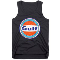 Retro Gas Station Gulf Motor Oil Car Bikes Garage Tank Top