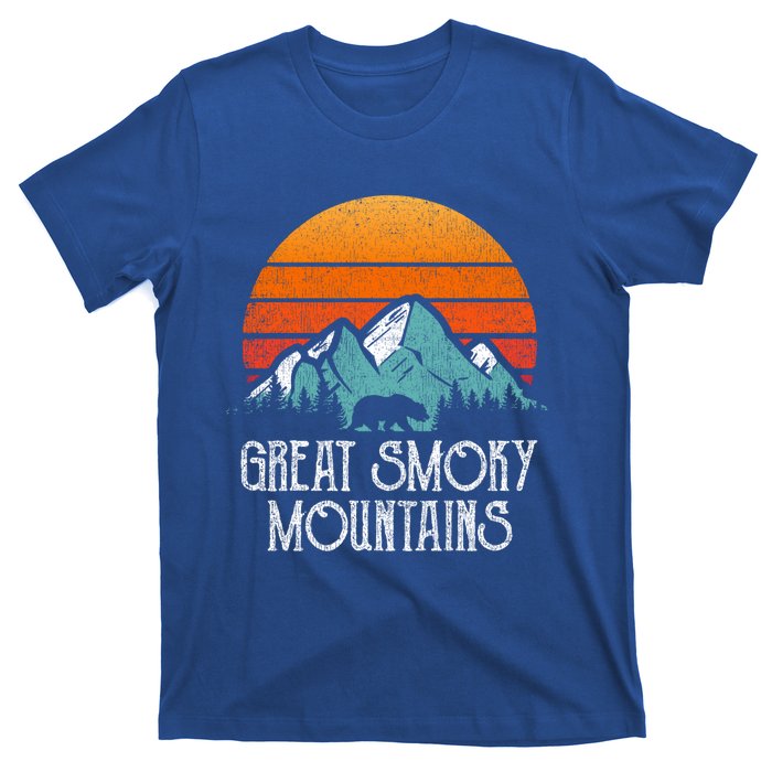 Retro Great Smoky Mountains National Park Bear Vintage Gift T-Shirt