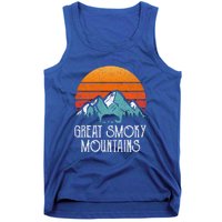 Retro Great Smoky Mountains National Park Bear Vintage Gift Tank Top