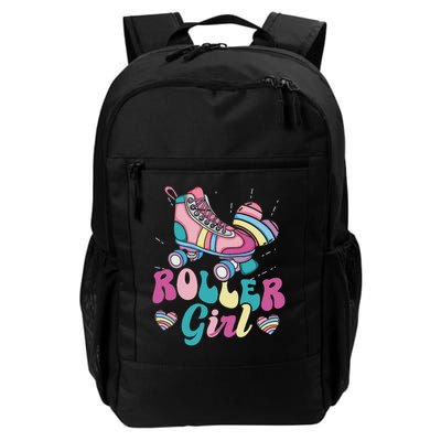 Roller Girl Skater Skating Retro Vintage 70s 80s 90s Skates Backpack