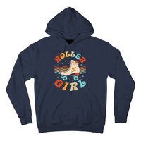 Roller Girl Skater Skating Retro Vintage 70s 80s Skates Hoodie