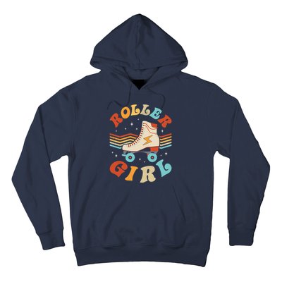 Roller Girl Skater Skating Retro Vintage 70s 80s Skates Hoodie