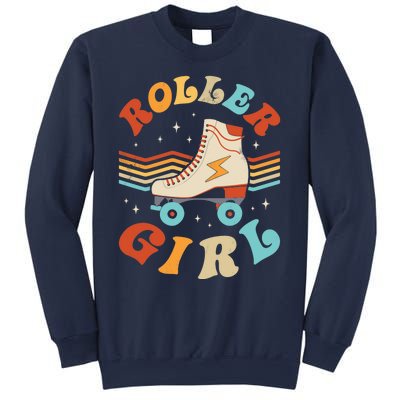 Roller Girl Skater Skating Retro Vintage 70s 80s Skates Sweatshirt