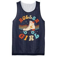 Roller Girl Skater Skating Retro Vintage 70s 80s Skates Mesh Reversible Basketball Jersey Tank