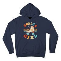 Roller Girl Skater Skating Retro Vintage 70s 80s Skates Tall Hoodie