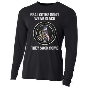 Real Goths Sack Rome Dark Ages Funny History Cooling Performance Long Sleeve Crew