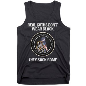 Real Goths Sack Rome Dark Ages Funny History Tank Top