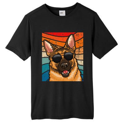 Retro German Shepherd German Shepherd Dog Tall Fusion ChromaSoft Performance T-Shirt