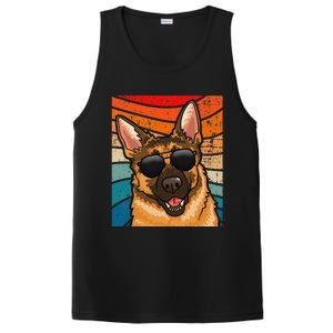 Retro German Shepherd German Shepherd Dog PosiCharge Competitor Tank