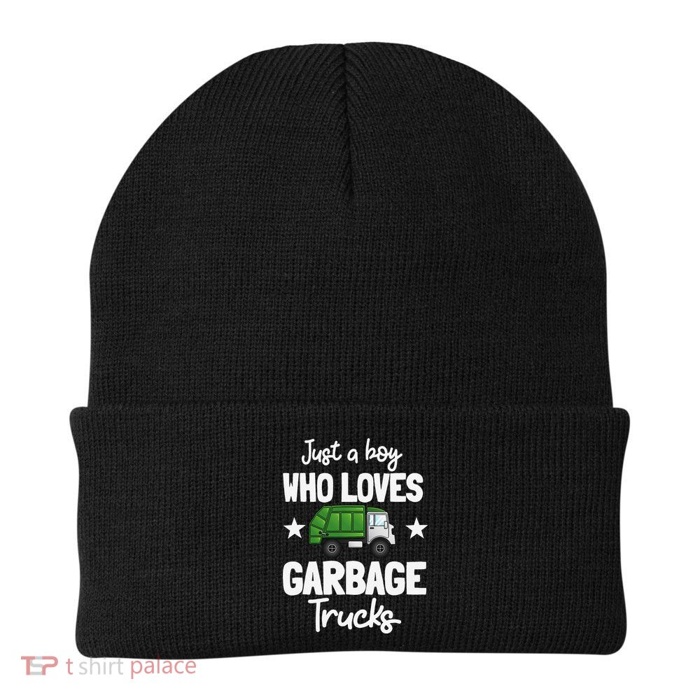 Recycling Garbage Truck Recycle Trash Collector Earth Day Knit Cap Winter Beanie