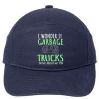 Recycling Garbage Truck Trash Collector Recycle Earth Day 7-Panel Snapback Hat