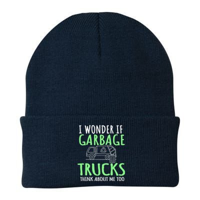 Recycling Garbage Truck Trash Collector Recycle Earth Day Knit Cap Winter Beanie