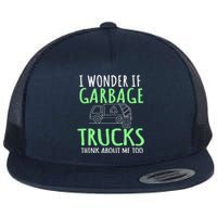 Recycling Garbage Truck Trash Collector Recycle Earth Day Flat Bill Trucker Hat