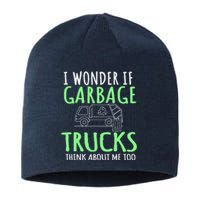 Recycling Garbage Truck Trash Collector Recycle Earth Day Sustainable Beanie