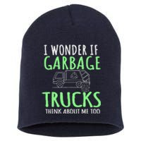 Recycling Garbage Truck Trash Collector Recycle Earth Day Short Acrylic Beanie