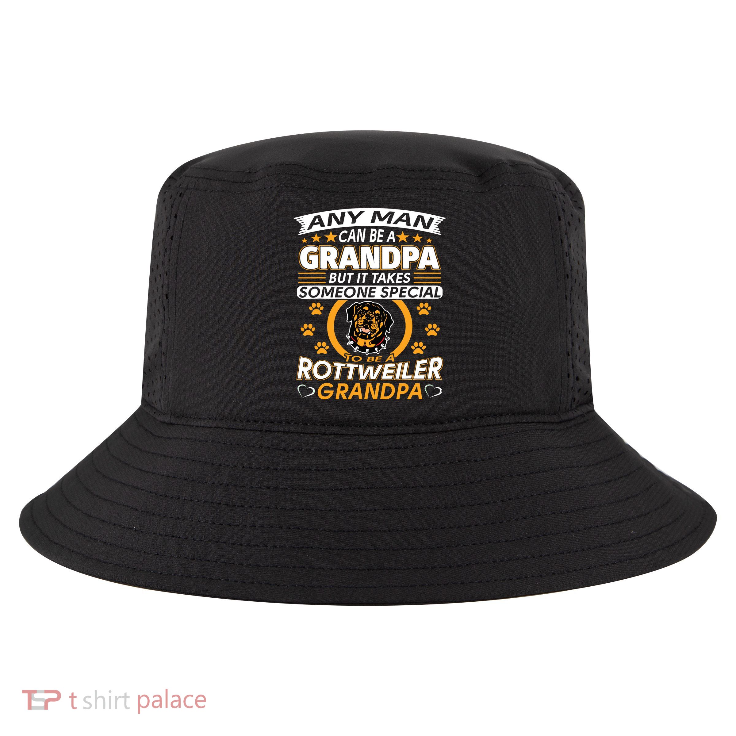 Rottweiler Grandpa T Best Gift For Grandparents Day Cool Comfort Performance Bucket Hat