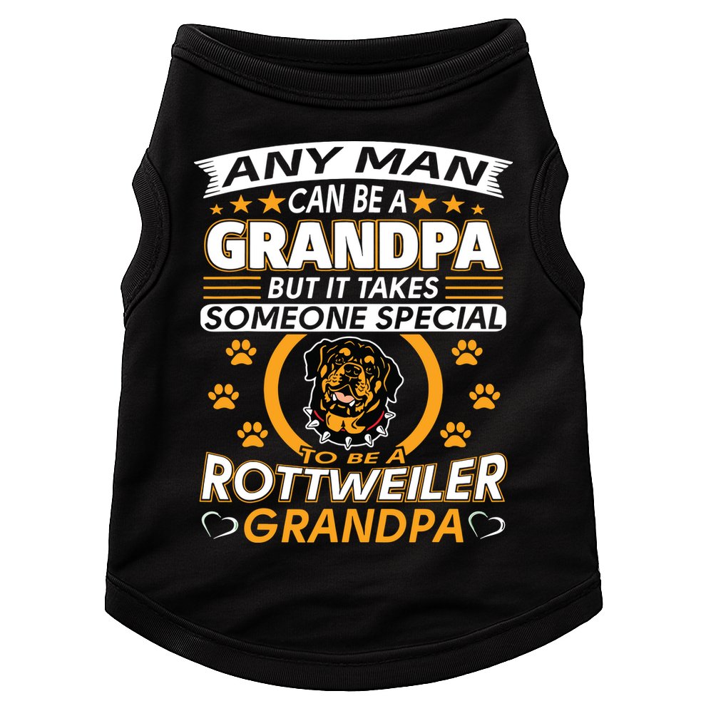 Rottweiler Grandpa T Best Gift For Grandparents Day Doggie Tank