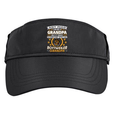 Rottweiler Grandpa T Best Gift For Grandparents Day Adult Drive Performance Visor