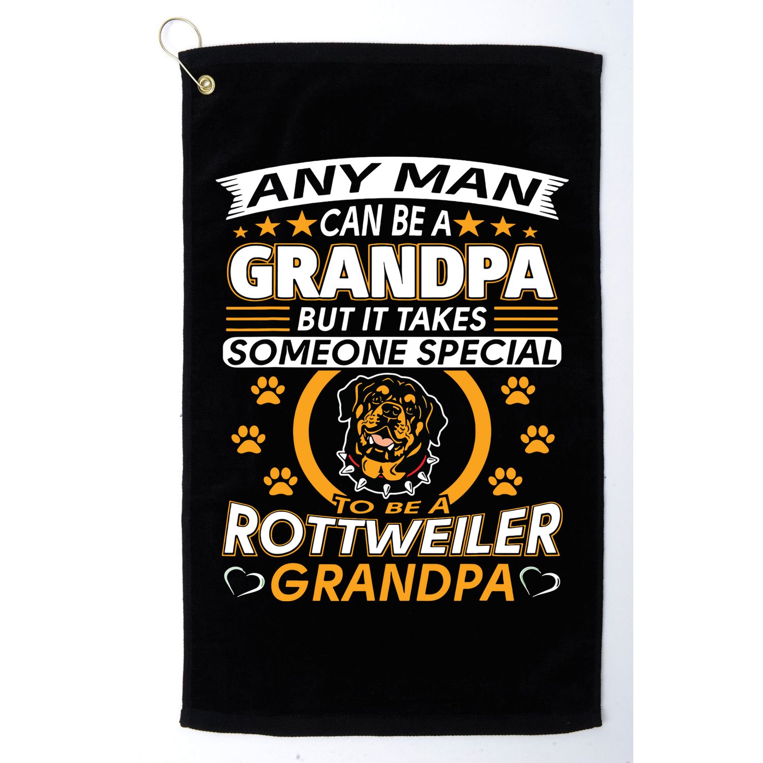 Rottweiler Grandpa T Best Gift For Grandparents Day Golf Towel