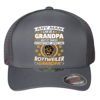 Rottweiler Grandpa T Best Gift For Grandparents Day Flexfit Unipanel Trucker Cap