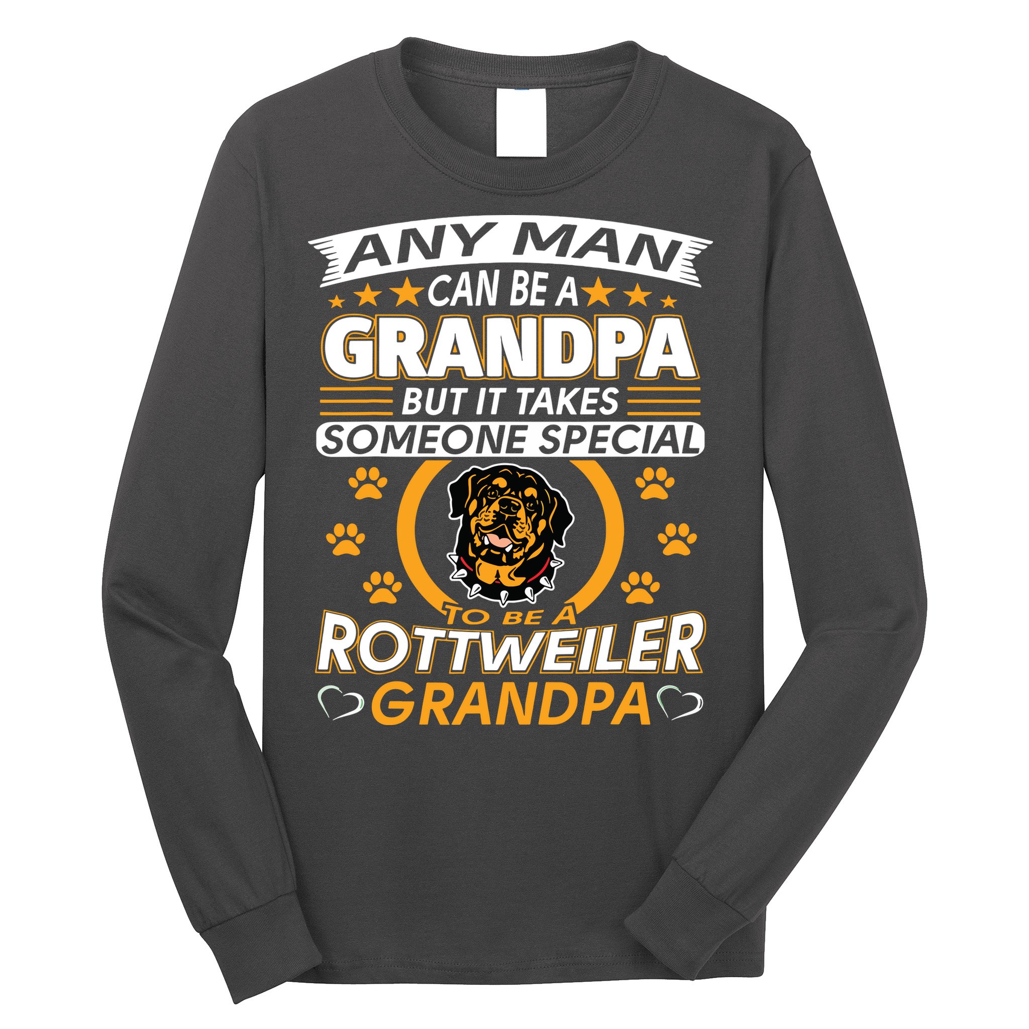 Rottweiler Grandpa T Best Gift For Grandparents Day Long Sleeve Shirt