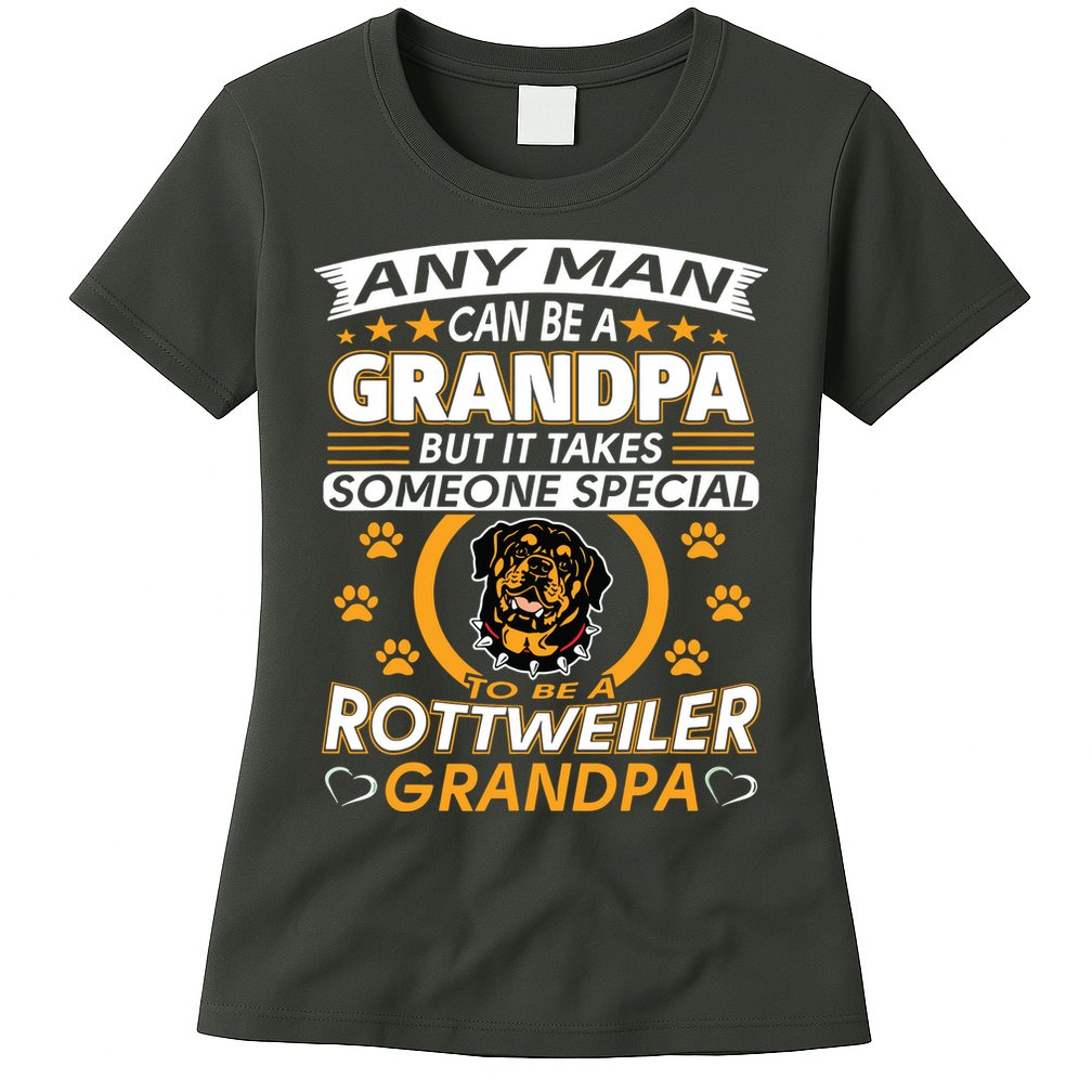 Rottweiler Grandpa T Best Gift For Grandparents Day Womens T-Shirt