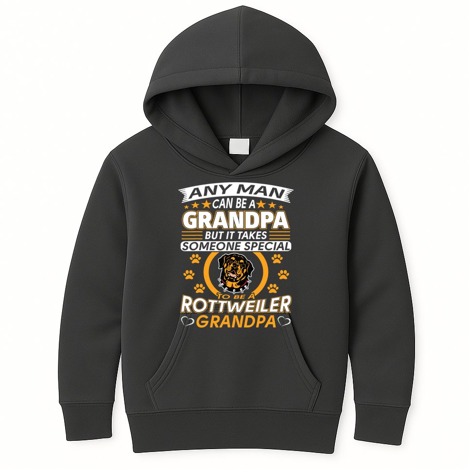 Rottweiler Grandpa T Best Gift For Grandparents Day Kids Hoodie
