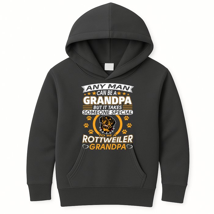 Rottweiler Grandpa T Best Gift For Grandparents Day Kids Hoodie