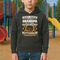 Rottweiler Grandpa T Best Gift For Grandparents Day Kids Hoodie