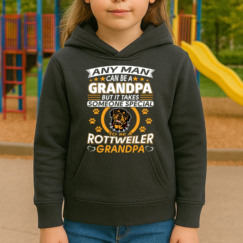 Rottweiler Grandpa T Best Gift For Grandparents Day Kids Hoodie